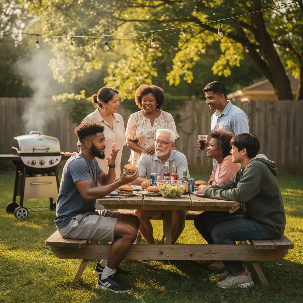 Studenci omawiający opcje ubezpieczenia samochodowego w przyjaznej atmosferze.